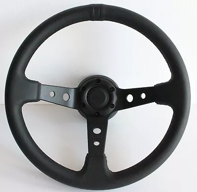 Steering Wheel Wood Fits For W123 W124 R107 Used Deep Dish Sport Black 1978-1991 • $179