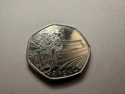 2012 Olympic 50p. Circulated. Cycling • £2