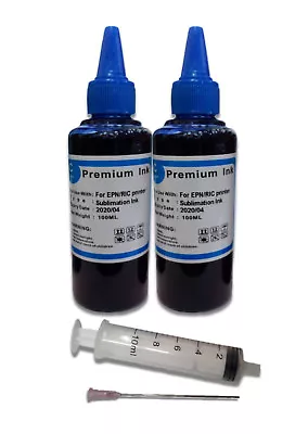 £12.99 • Buy Cyan 200ml Sublim Sharp Dye Sub Sublimation Ink Refill Kit Fits Epson Printers