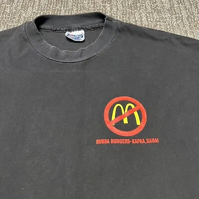 Vtg Bubbas Burgers Hawaii Single Stitch T Shirt Men’s XL Anti McDonald’s RARE! • $29.99