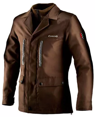 Men's Corazzo Tempeste Armored Motorcycle Jacket-Brown • $115.98