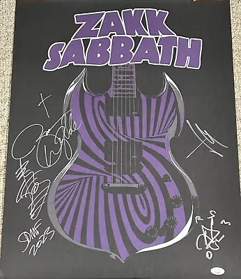 Zakk Wylde Zakk Sabbath Signed Autographed Lithograph Poster Jsa Coa # At56346 • $150