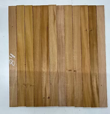 12 Pack Honduran Mahogany Thin Stock Lumber Board Blanks- 20 X 1-5/8 X 1/8  #84 • $6.99