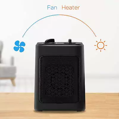Mainstays 1500W Ceramic Fan-Force Electric Space Heater Black • $19.52