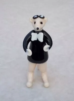 £6.99 • Buy MEERKAT ORNAMENT@DINNER JACKET@Flying Goggles@Unique Glass FIGURINE@CUTE ANIMAL