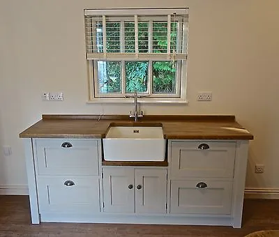 £1795 • Buy Painted Free Standing Kitchen Belfast Sink Unit Housing Drawer Unit