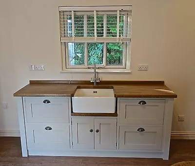 £1795 • Buy Painted Free Standing Kitchen Belfast Sink Unit Housing Drawer Unit