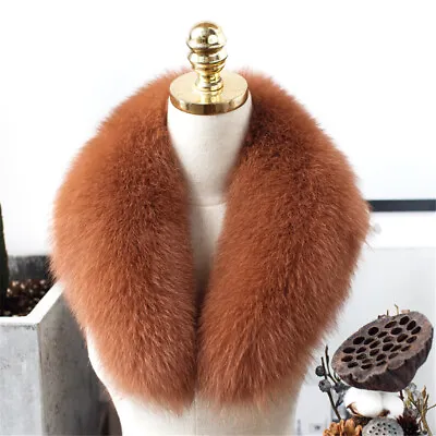 75CM Real Fox Fur Scarf Women Coat Natural Solid Warm Whole Skin Collar Scarves • $34.18