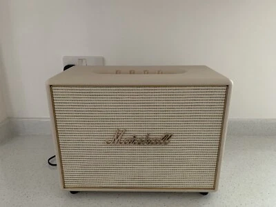 £289.95 • Buy Marshall Woburn Multi-Room/WiFi/Bluetooth Speaker In Cream