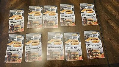 Lot Of 10 Mcdonalds Combo Meal Cards • $29.99