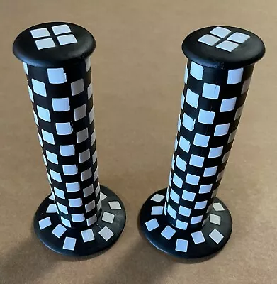 New! Original Bmx Checker Style Black/white Bicycle Bike Grips • $9.80