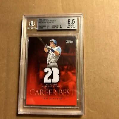 2009 Topps Career Best Relics Jersey Ian Kinsler BGS Beckett Grading 8.5 • $12.49