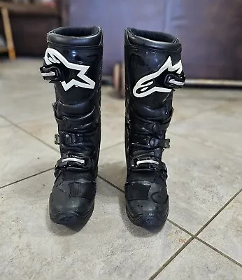 Alpinestars Tech 5 Offroad Motocross Boots Size 9 Black • $225