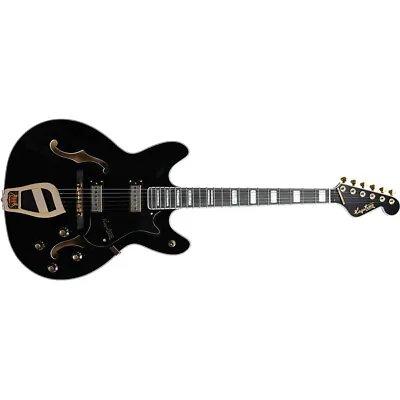 Hagstrom '67 Viking II Hollow-Body Guitar Resinator Fretboard Black Gloss • $999