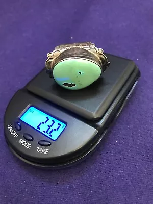 UNUSUAL VINTAGE SIGNED 925 STERLING SILVER TURQUOISE RING SIZE 9 23.2g • $145