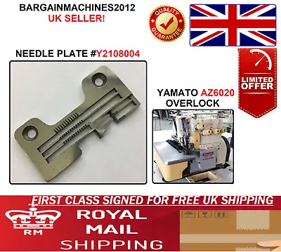 Yamato Az6020 Overlock Y2108004 Needle Plate Industrial Sewing Machine Part  • £17.99