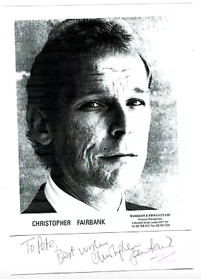 Christopher Fairbank Signed Autographed Photo! RARE! AMCo Authenticated! 14595 • $16.19