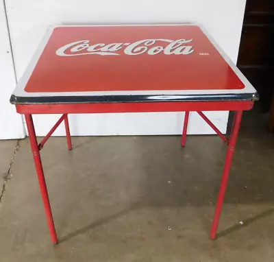 Coca Cola Complete Metal Table #14-Mexican-Restaurant- Bar-29x29-Soda-Vintage • $279.97