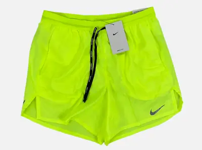 NWT Nike Stride Flex 5  DRI-Fit Running Shorts Brief Lined Volt • $42.99