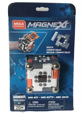 NEW Mega Construx Magnext Mag-Box Toy 5+ Brick Compatible Wonder Builder Wht/Ora • $8.99