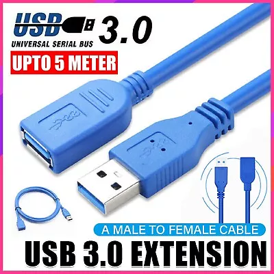 USB 3.0 Extension Cable Lead Standard A Male To Female For PC Laptop Computer • $9.99