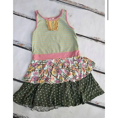 MATILDA JANE DAY AT THE PARK Dress Tiered Happy & Free Tween 435 • $20