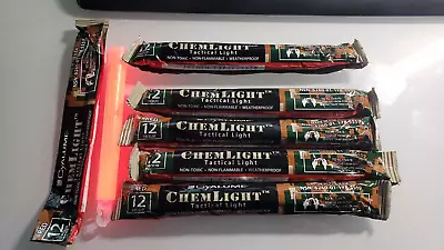 (5) Cyalume Military Chemlight 9-27719 6260-01-178-5559 Exp 06/20 • $50