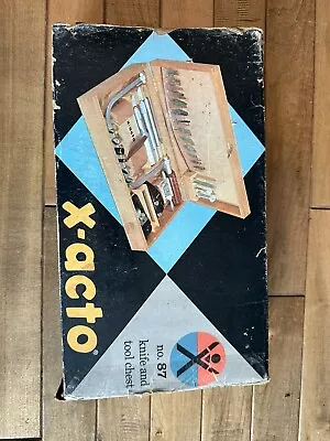 Vintage X-ACTO Hobby Tool Set No.87 Wood Carving Leather Craft Plane Knife ++ • $59.99