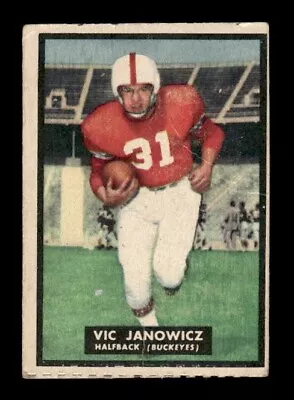 Vic Janowicz 1951 Topps Magic Football #10 - Good - Exact Scan • $87.50