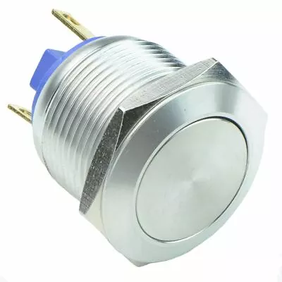 £5.49 • Buy Vandal Resistant 19mm Stainless Steel Momentary Push Button Switch 2A SPST