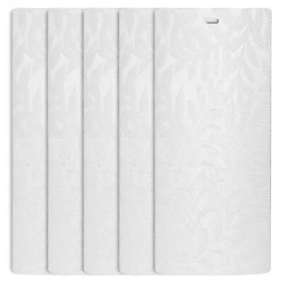DALIX Rainforest Vertical Window Blinds Replacements Set 5 Pack Qty / White • $22.99