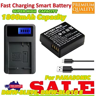 1800mAh Battery +Charger For Panasonic Lumix DMC-TZ80 DMC-TZ81 DMC-TZ82 DMC-TZ85 • $31.55