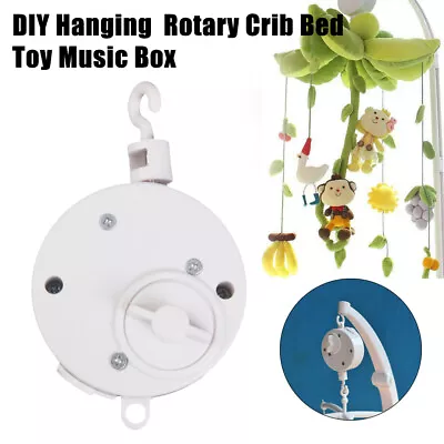 Rotary Baby Cot Mobile Crib Bed Toy Wind-up Music Box Infant Bell Toy Attractive • £7.66