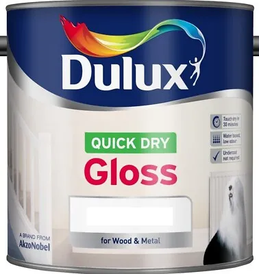 Dulux Quick Dry Gloss Colours - 750ml And 2.5L - All Colours • £18.92