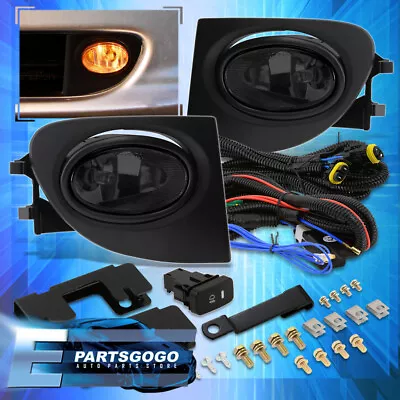 For 02-05 Honda Civic SI 3DR JDM Smoked Bumper Fog Lights Lamps + Bulbs & Wiring • $28.99