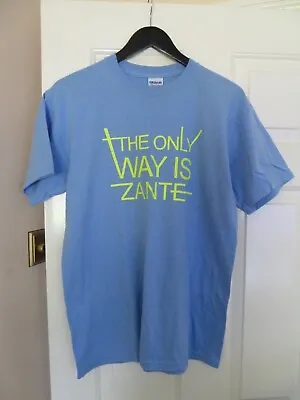 Mens Gildan T Shirt Blue Size M  The Only Way Is Zante  • £4.99