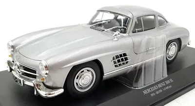 Minichamps 1/18 Scale 110 037210 - Mercedes-Benz 300 SL W198 1955 - Silver • $198.92