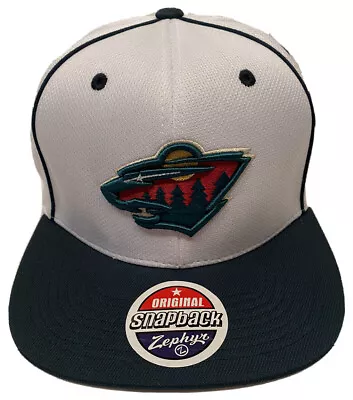 Zephyr NHL Minnesota Wild  Rundown  Flat Bill SnapBack Hat BRAND NEW WITH TAGS • $39.99