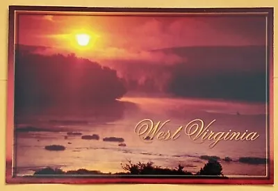  Postcard WV: Sunrise On The Shenandoah River. Charles Town. West Virginia. • $2.99