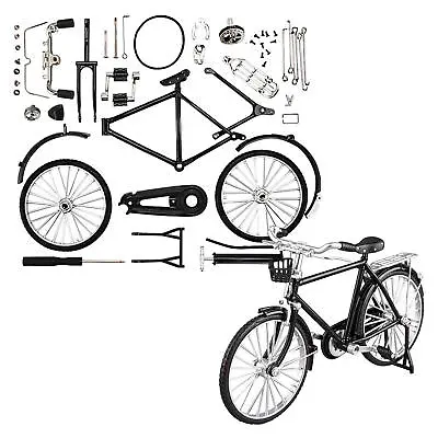 Finger Bike Models Toys Kit 1/10 DIY Miniature Fidget Bicycle Toy Retro Bicycle • £12.79