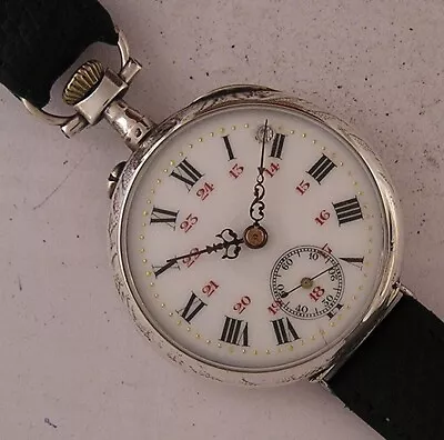 All Original 130 Years Old Cylindre 1890's French SILVER Watch A++ Serviced • £45.40