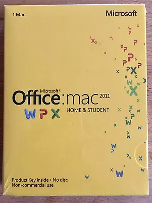 Microsoft Office For Mac Home And Student 2011 NEW SEALED GENUINE • $99.99