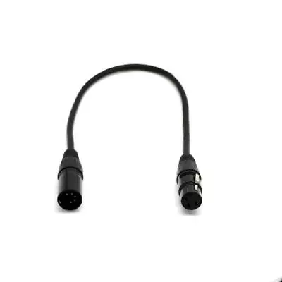 1.6ft 5-Pin Male To 3-Pin Female XLR Plug DMX Adapter • $8.97