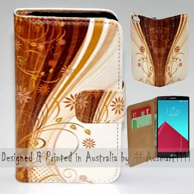 $13.98 • Buy For LG Series - Grungy Floral Theme Print Wallet Mobile Phone Case Cover