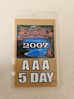 Vintage Bluesfest 2007 Backstage Pass Personaly Used Michael Chugg • $20