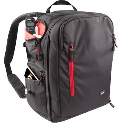 Vivitar DKS-42 Multi-Chamber DSLR Camera Backpack | Black • $59.95