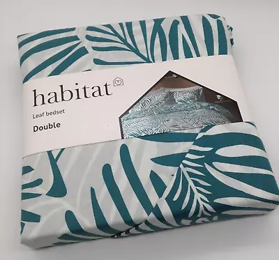 Habitat Leaf Bedset - Double 3 Part Set - Brand New With Paper Wrap  (JF146L) • £9