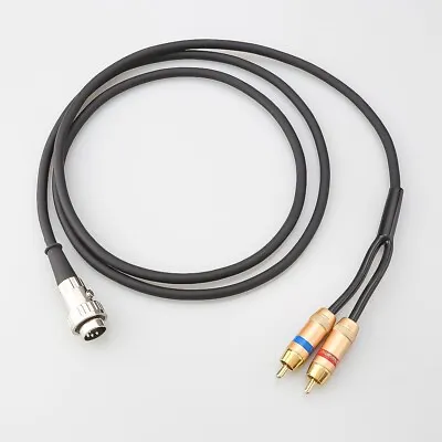 NAIM 5 Pin Din Twist Lock To RCA Phono Cable Stereo Cable Pure OFC 1m • £23.99