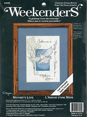 Mother's Love - D Morgan Cross Stitch Kit 5x7  Weekenders #03584 • $9.99