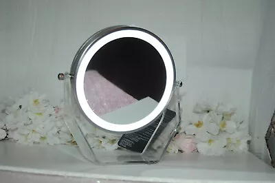 7.75  Round LED Acrylic Swivel Mirror 8X/1X NWT • $25